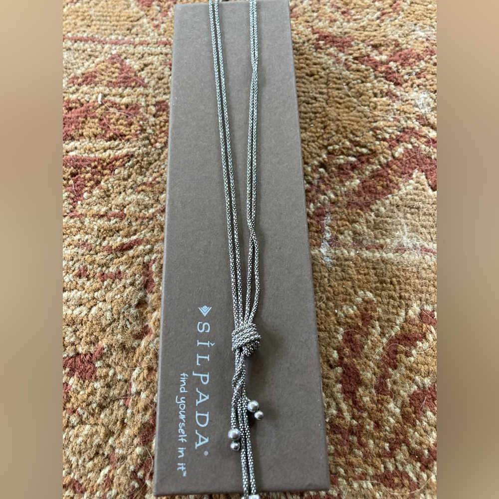 Silpada “Forget Me Knot” Silver Necklace